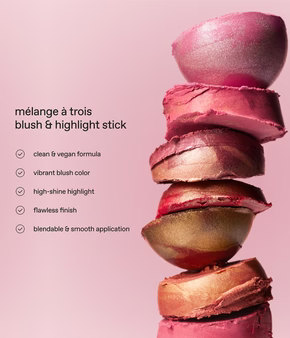 r.e.m. beauty - mélange à trois blush & highlight stick