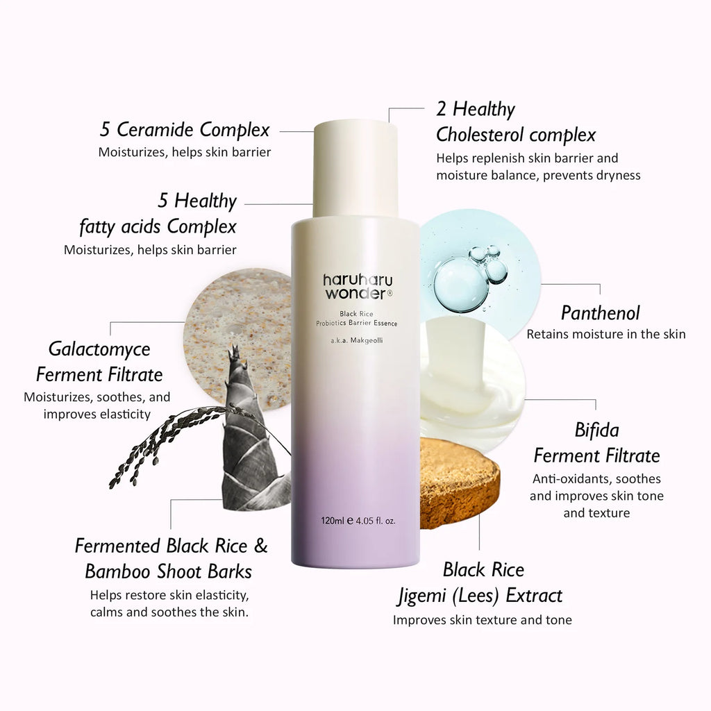 Haruharu Wonder - Black Rice Priobiotics Barrier Essence