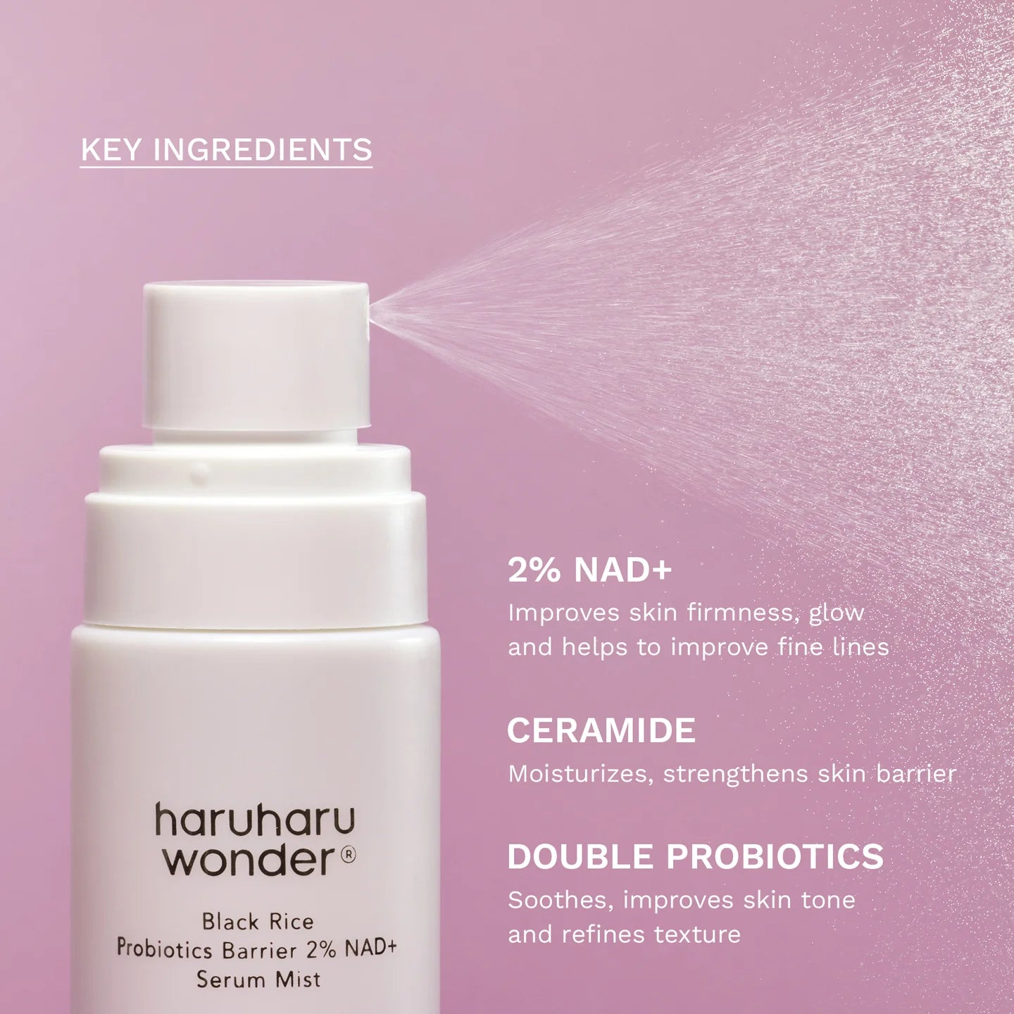 Haruharu Wonder - Black Rice Priobiotics Barrier NAD + Serum Mist