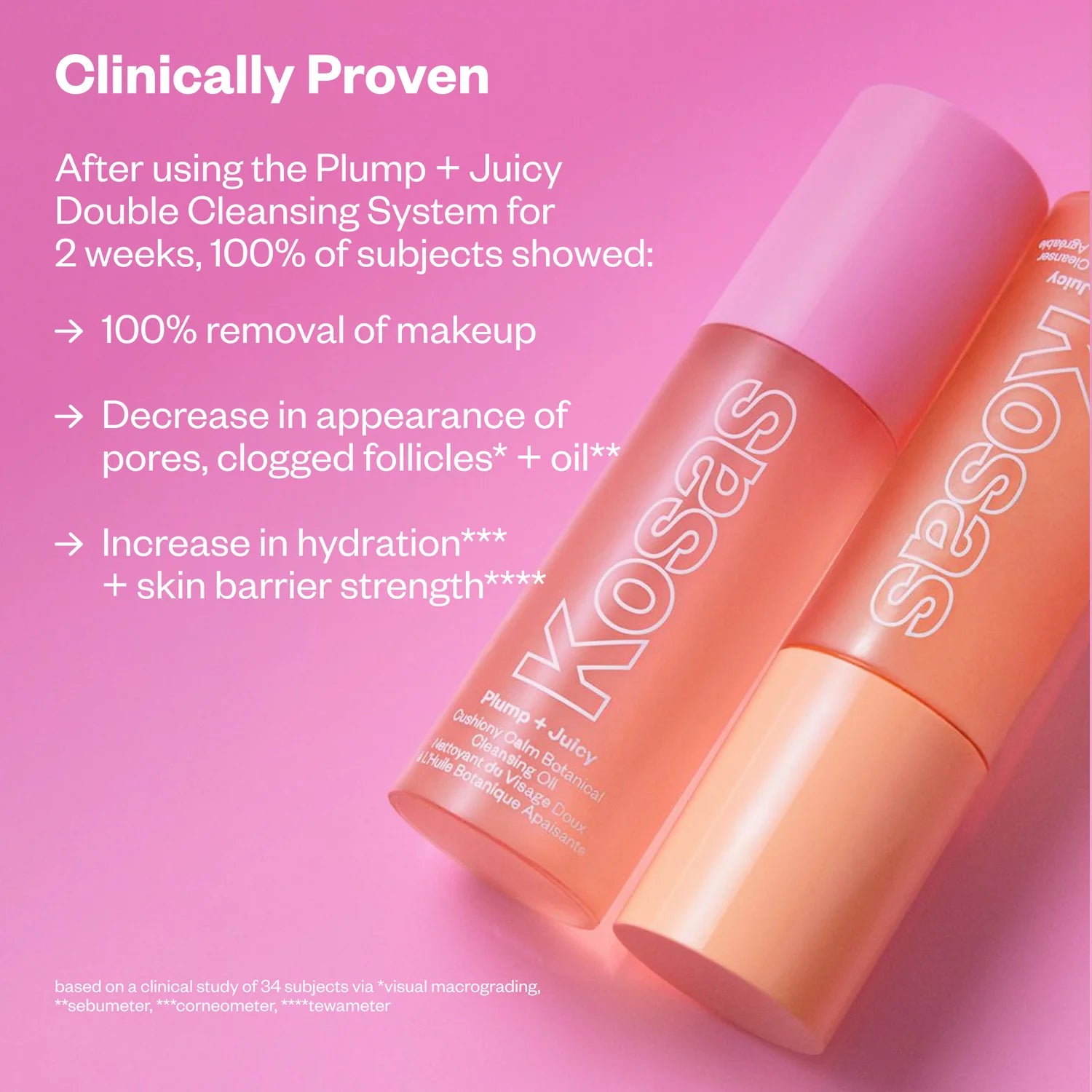 Kosas - Mini Plump + Juicy Double Cleansing System