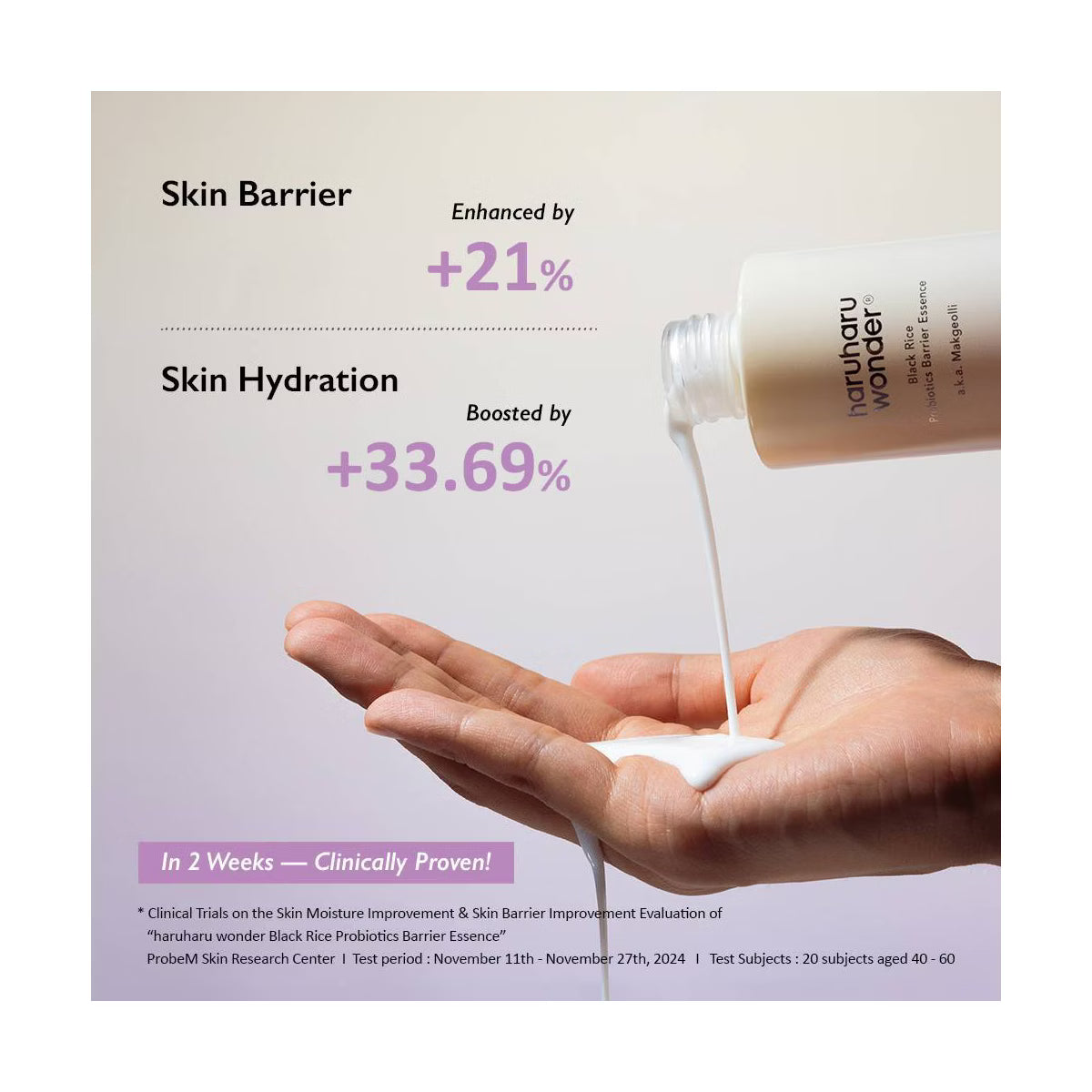 Haruharu Wonder - Black Rice Priobiotics Barrier Essence