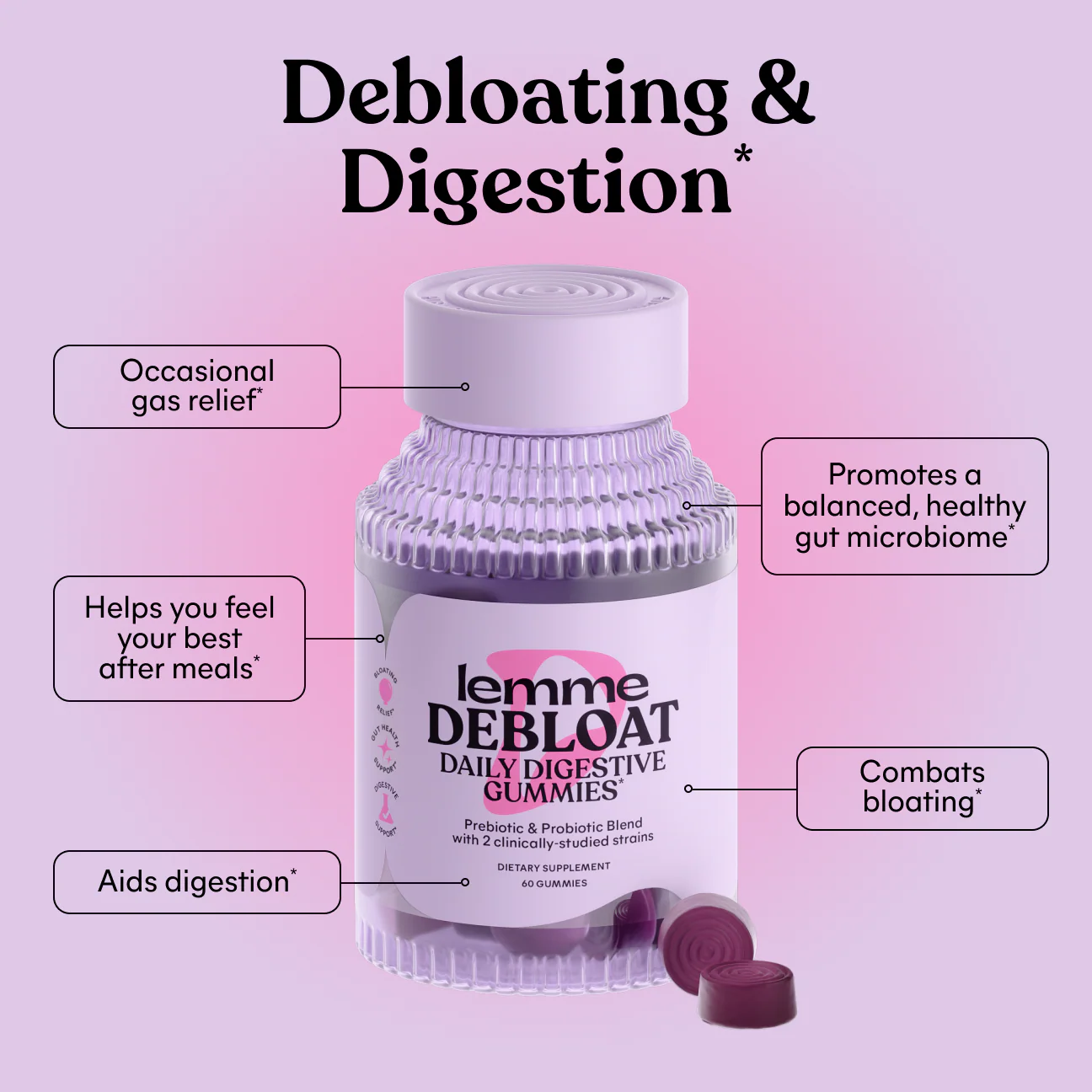 Lemme - Debloat Gummies 60 pcs