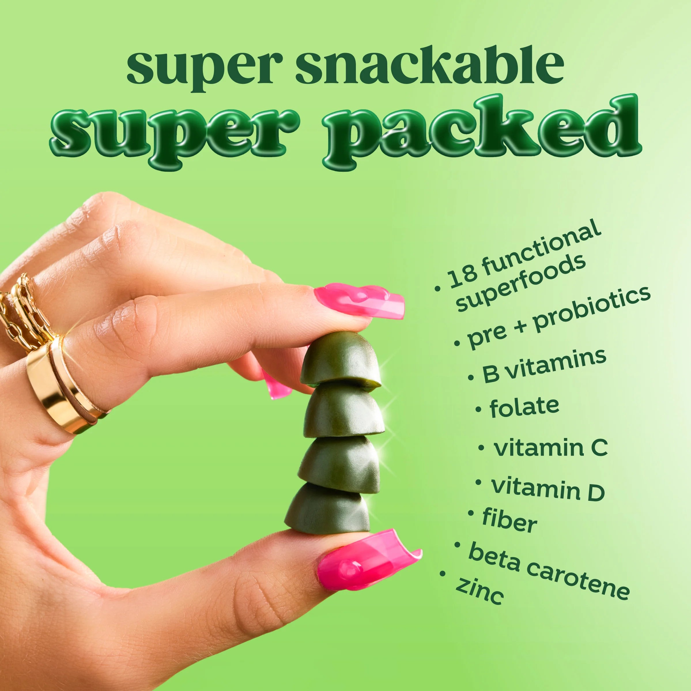 Bloom Nutrition - Greens & Superfoods Gummies - 12 servings